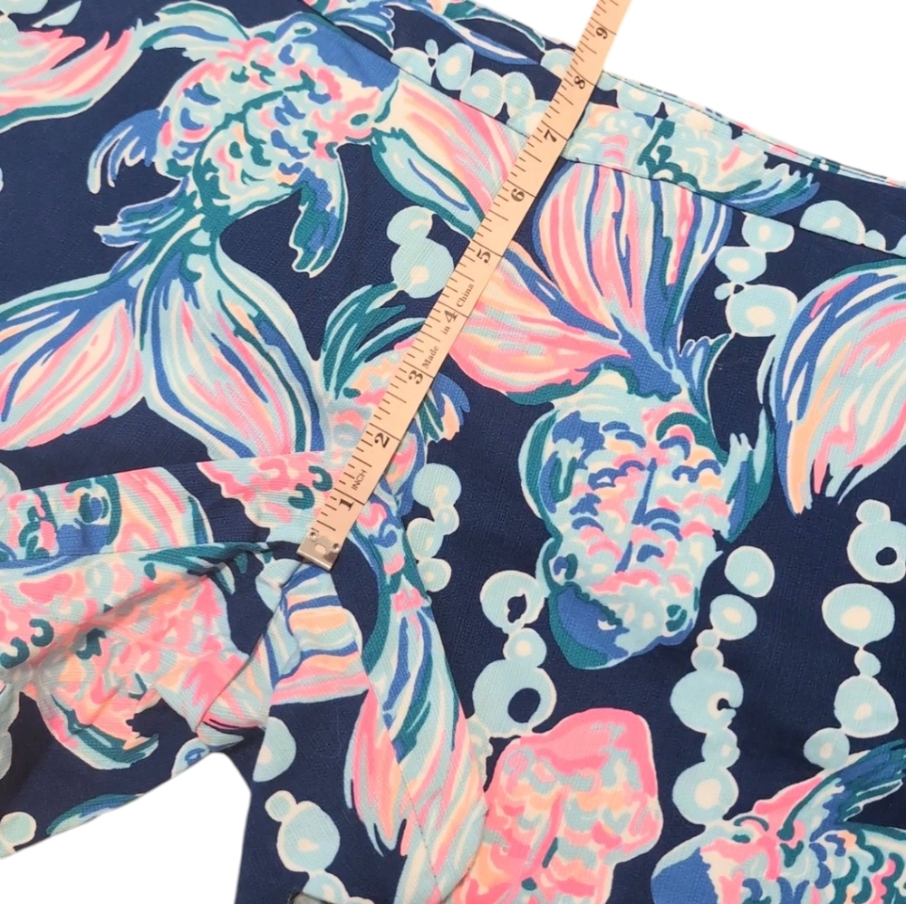 Lilly Pulitzer Going Coastal Magnolia Scallop Hem Shorts Size 6 - Picture 5 of 9